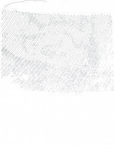 Starry Night by Van Gogh, drawn by a freakin' dyslexic robot