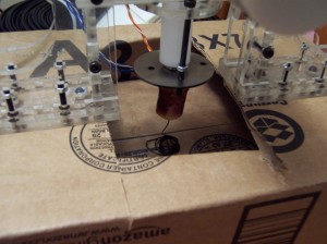 First MakerBot Plastruder extrusion!