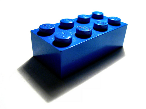 Blue lego for icon
