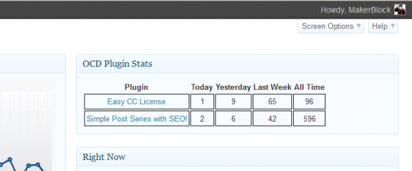 OCD Plugin Stats WordPress plugin screenshot