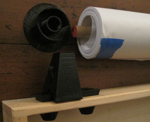 Paper roll mount, disassembled