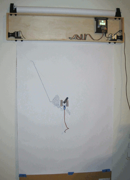 Drawing robot in action