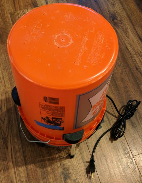 Completed bucket vacuum former!