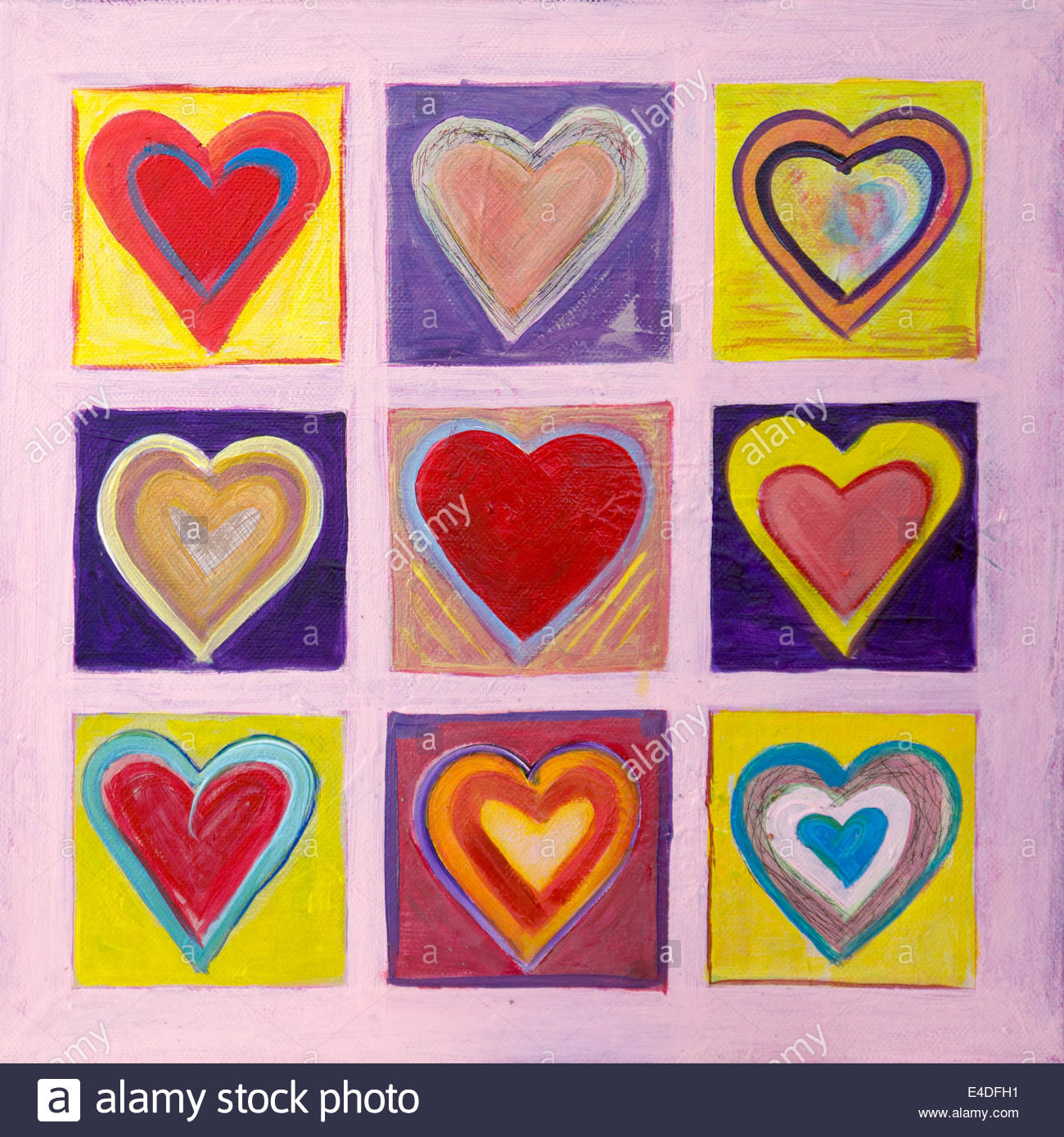 "Hearts" Jasper Johns