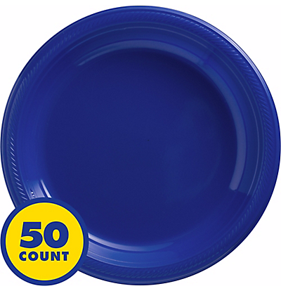 Round plastic plates, 10 - 1/4"