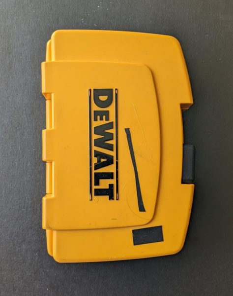 Trusty DeWalt drill bit case