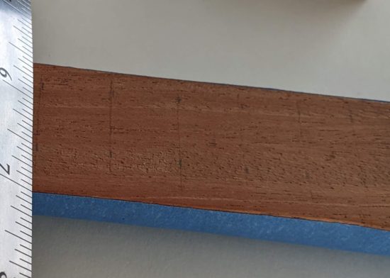 Drawing pencil fret lines