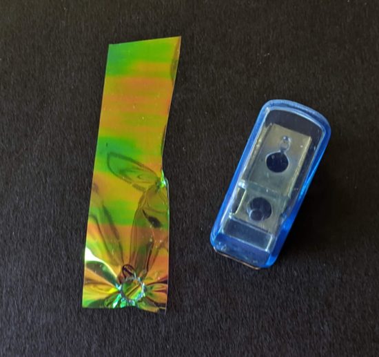 Punching cellophane doesn't work