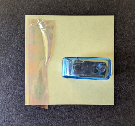Maybe the sticky note will help?