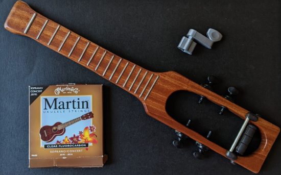 Strings and string winder at the ready