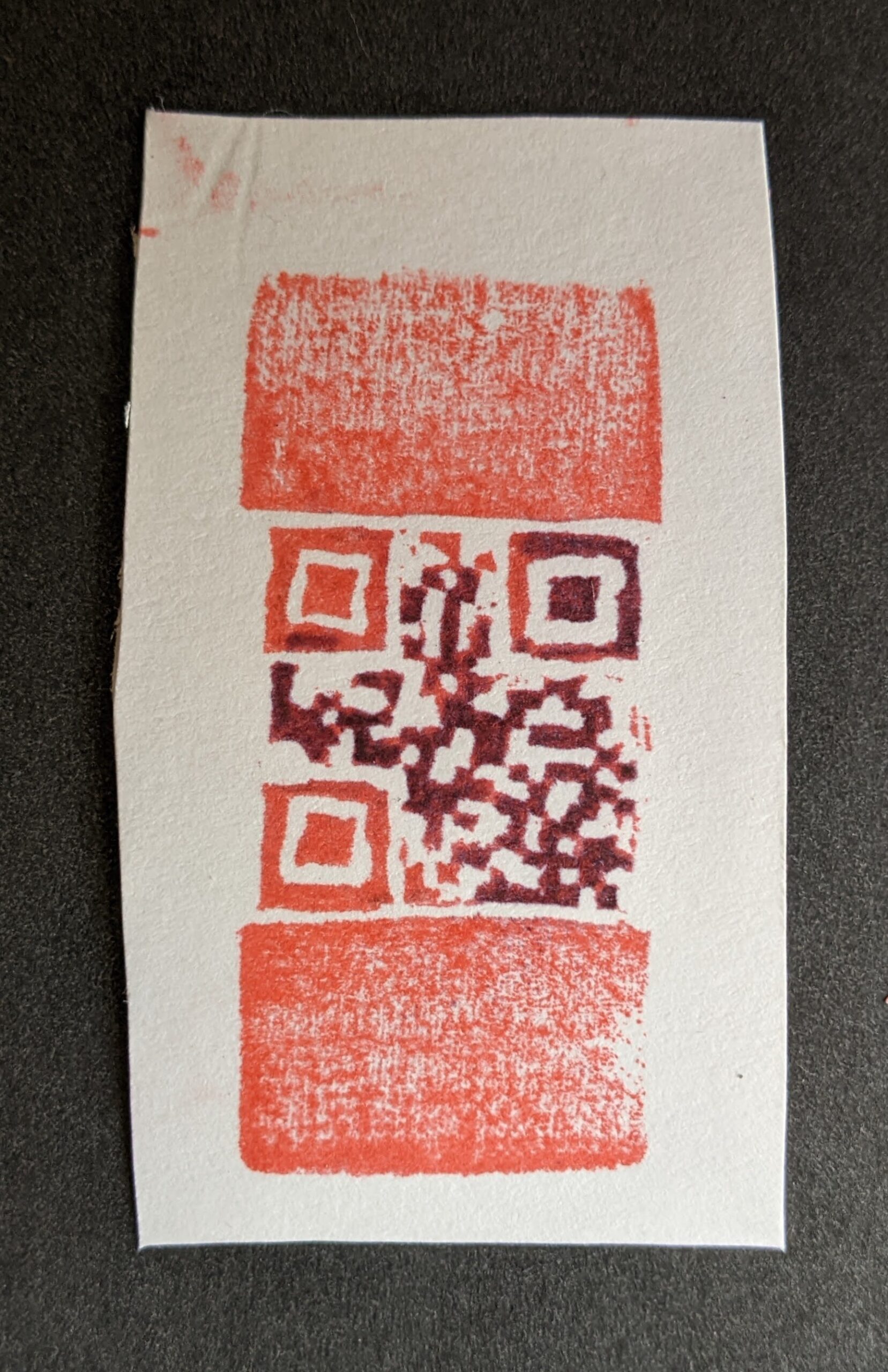 One single scannable stamp impression