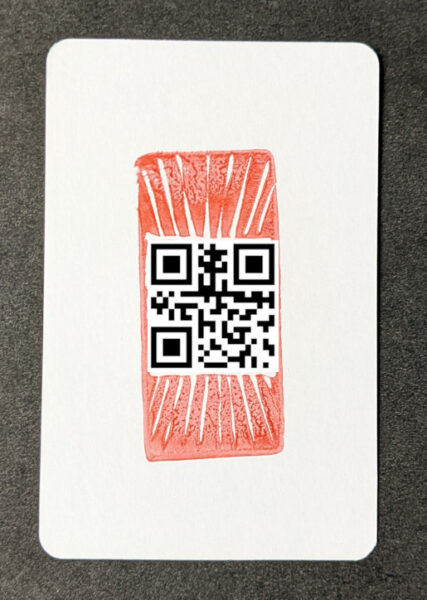 Pattern overlaid above the stamped design