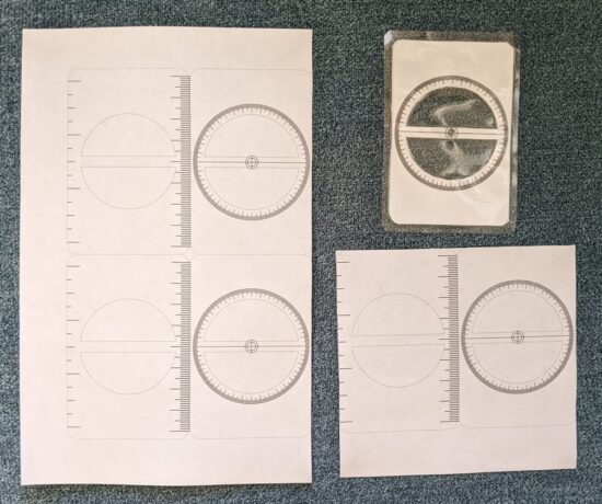 Stages of printing, cutting, lamination